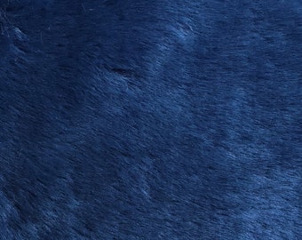 Cobalt Blue Luxury Faux Fur Fabric: Plush Upholstery Material