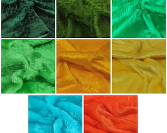 004 Premium Short Pile Faux Fur Fabric - Multiple Lengths & Colours