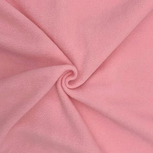 Tejido polar antibolitas rosa pálido – 150 cm de ancho