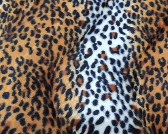 Cheetah - Super Soft Animal Print Velboa Faux Fur Velour Fabric Craft Material 60" Wide