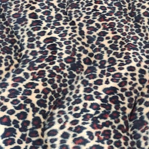 Leopard - Super Soft Animal Print Velboa Faux Fur Velour Fabric Craft Material 60" Wide