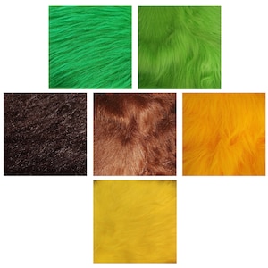 001 Luxury Long Haired Faux Fur Fabric 60" (150cms) Wide - Multiple Lengths & Colours