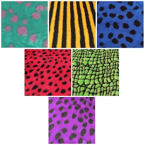004 Jacquard Fur Fabric R2 Quality - Multiple Lengths & Colours