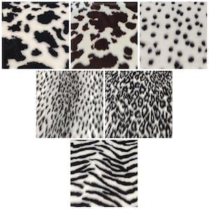 002 Jacquard Fur Fabric R2 Quality - Multiple Lengths & Colours