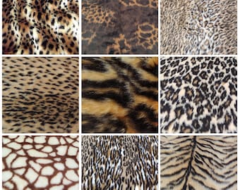 001 Jacquard Fur Fabric R2 Quality - Multiple Lengths & Colours