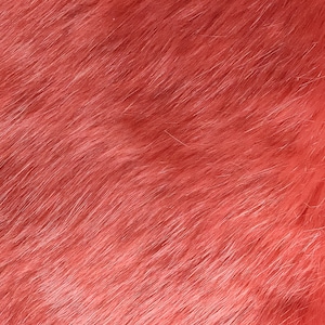 Salmon Pink Faux Fur Fabric: Luxury Upholstery Material