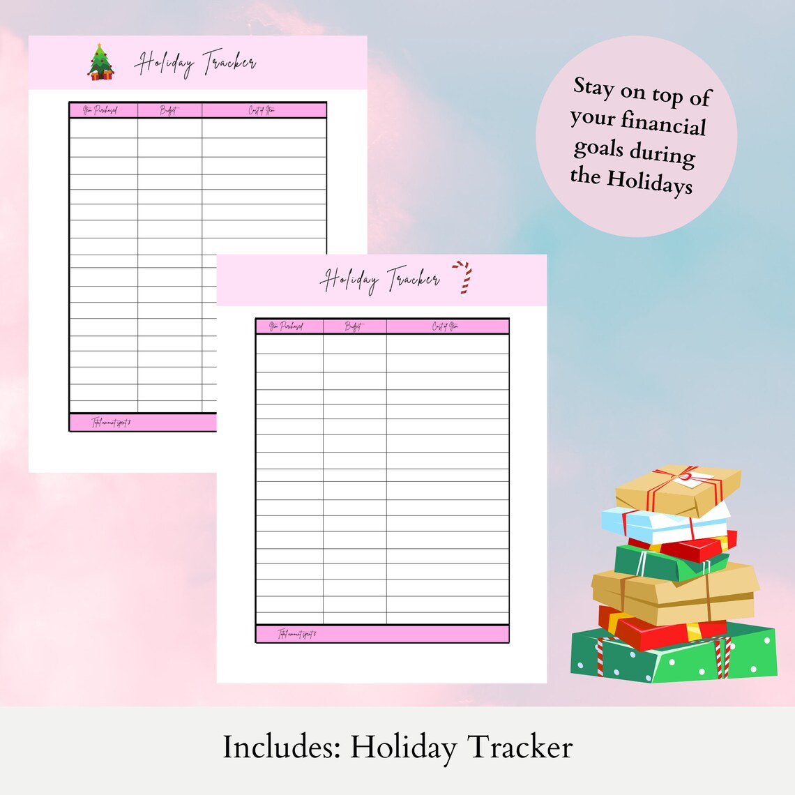 Printable A4 A5 8.5x11 Financial Planner 55 Pages - Etsy