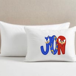 Personalized Pillow Cover, Water Bottle and Cup for Kids with Hedge Hog font