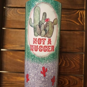 Not a Hugger, Cactus,  Mug for Work, Funny, Skinny Tumbler