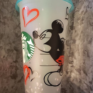 Starbucks Cold Tumbler, Mickey and Minnie Mouse