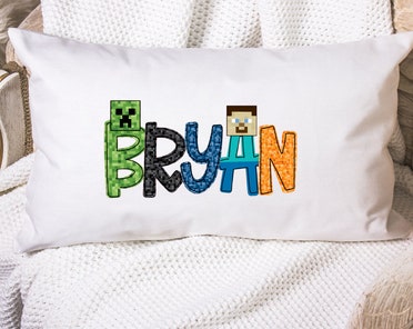 Minecraft sequin pillow clearance