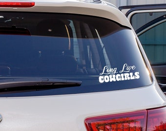 Long Live Cowgirls Vinyl Decal, Coastal Cowgirl Car Decal, Vinyl Decal for Car, Cowboy Lover Gift, Decal for Cowgirl, Horse Lover Gift