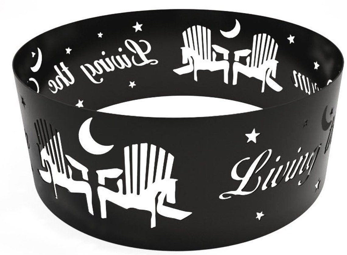 Anillo de fogata hecho con acero sólido. Heavy Duty Fire Pit | Etsy