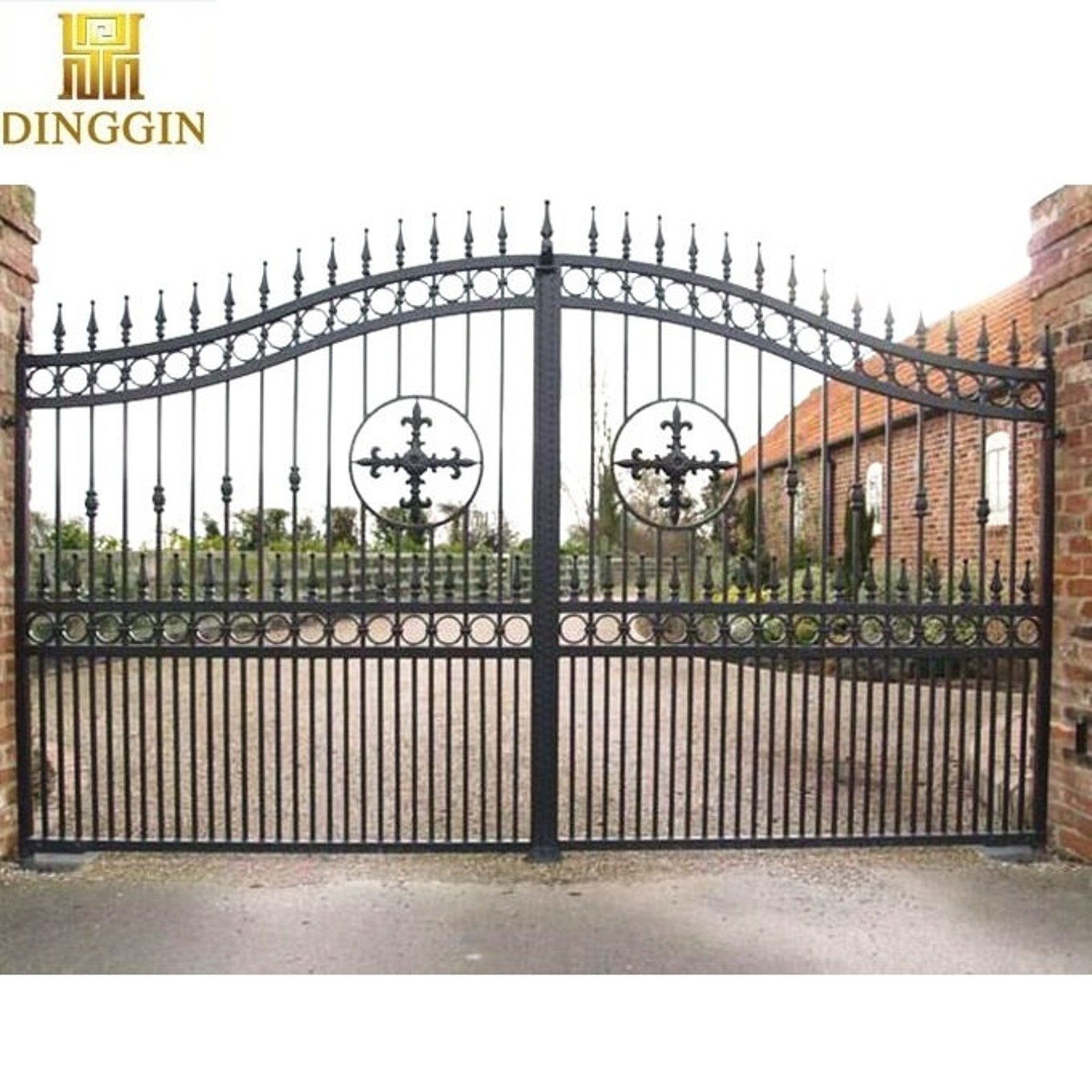 Heavy Duty Main Driveway Gates Dual Swing Gates Made in Etsy
