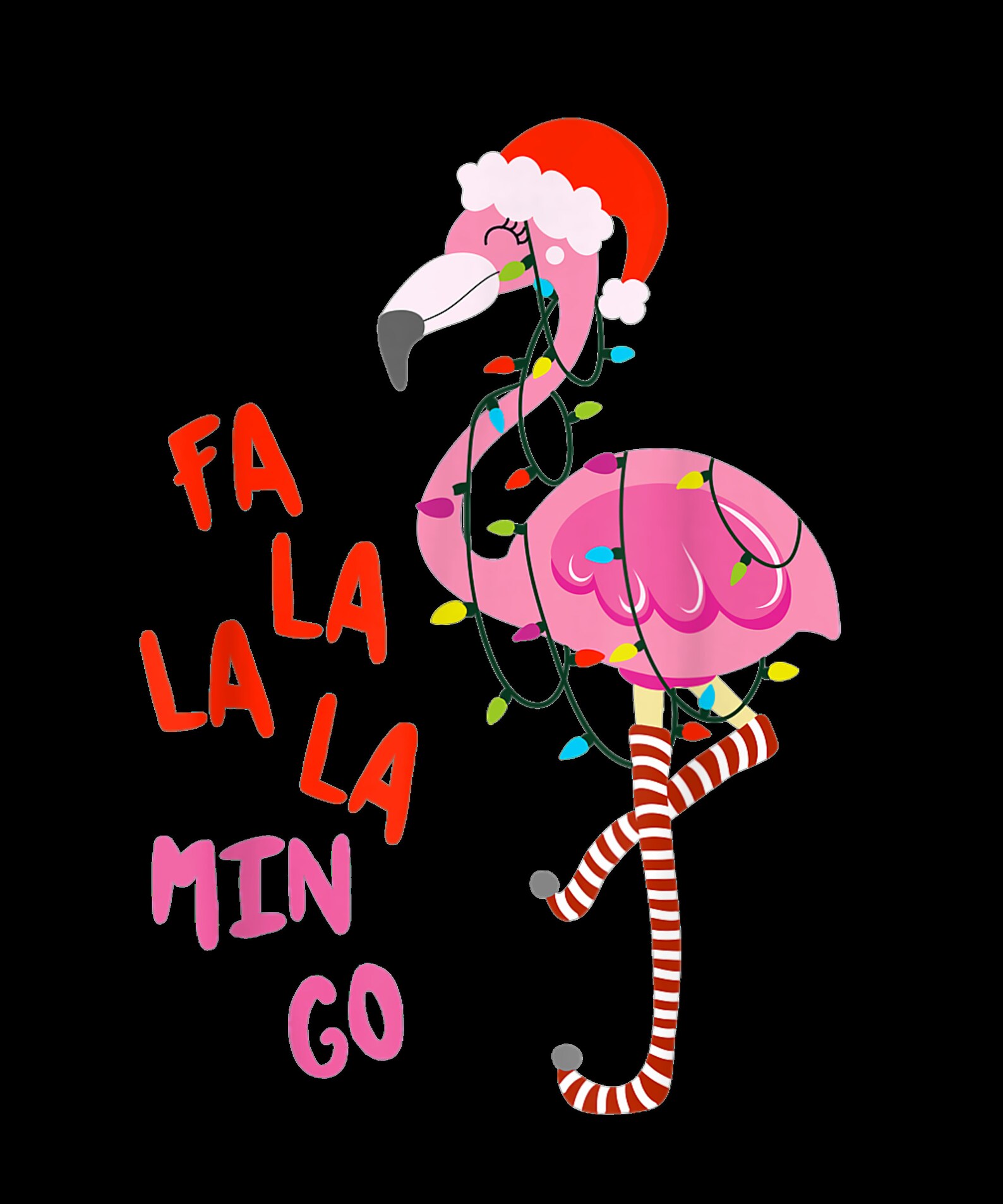 Fa La La La mingo Flamingo pour No??l No??l Xmas Png D??cor Pink Etsy