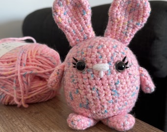 Handmade Bunny Stuffy w/Rattle