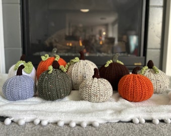 Crocheted & Stuffed Pumpkins