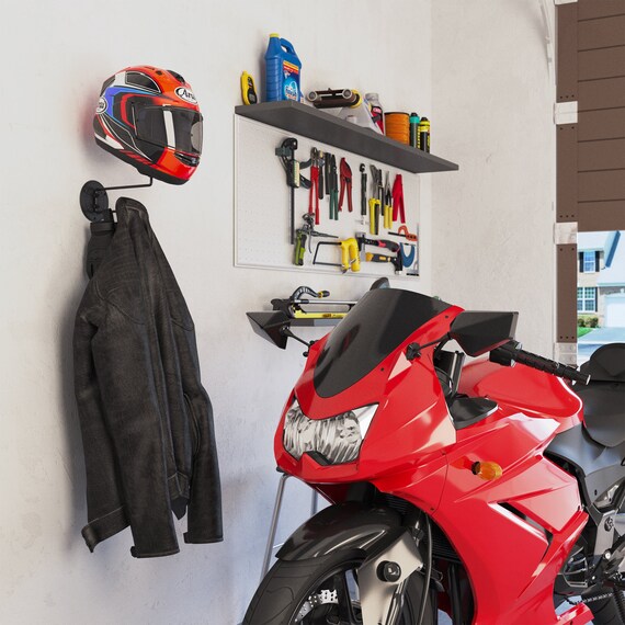 Support de Casque Moto, Porte de Casque Mural de Rotation 180