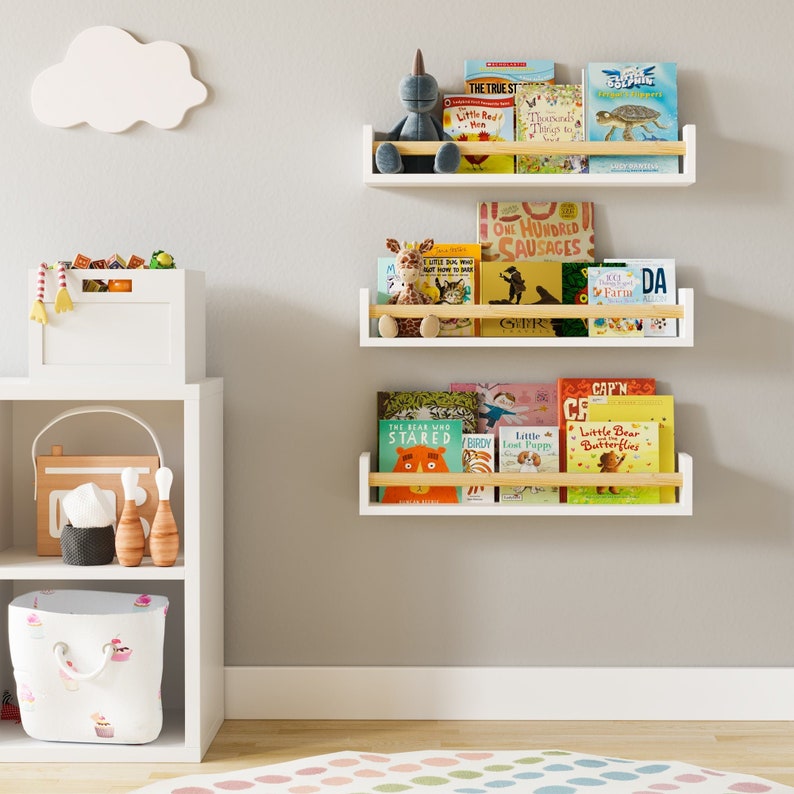 Floating Nursery Book shelves