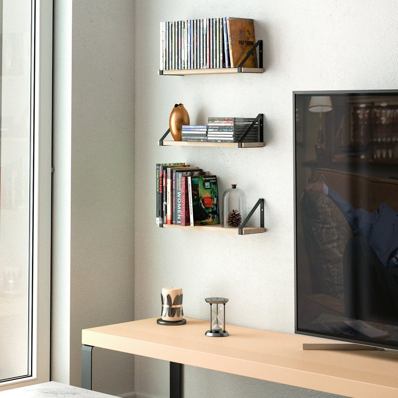 17 Floating Shelves for Wall Rustic Book Shelves for Etsy