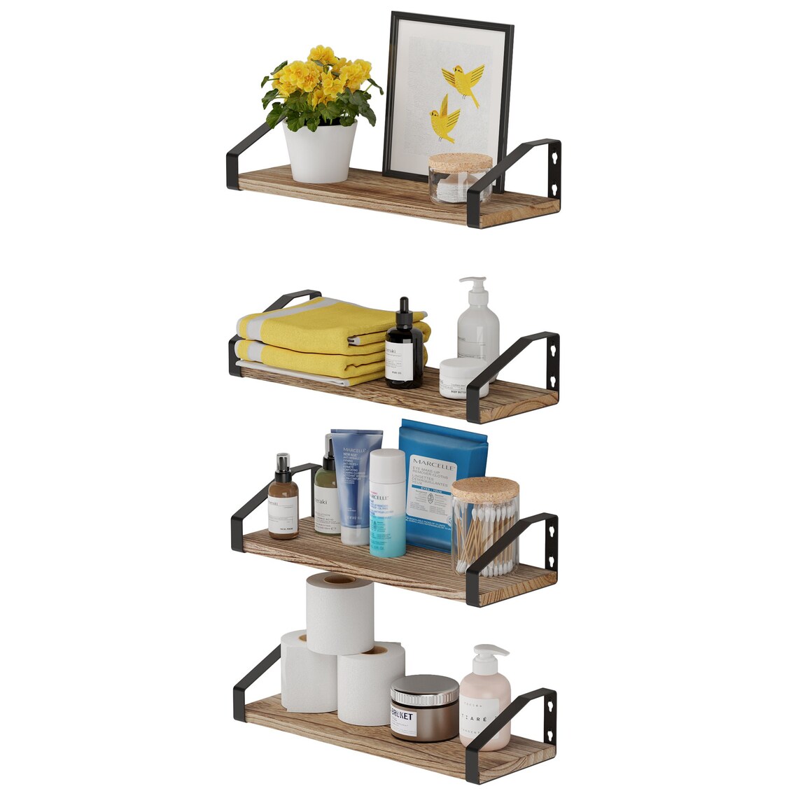 Floating Shelves Bathroom Organizer & Storage Shelves - Etsy