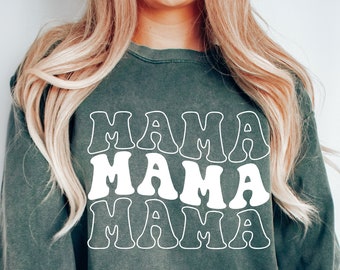 Mama Sweatshirt, Comfort Colors Sweatshirt, Retro Mama Sweatshirt, Vintage Mom Sweatshirt, Oversized Mommy Sweatshirt