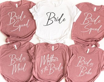 Bachelorette Party Shirts, Bridesmaid Shirt, Mother of the Bride Shirt, Bridal Party Shirts, Bride Tank, Bridal Beach Party Tanks, Squad