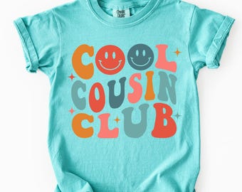 Comfort Colors® shirts met neef en nicht, bijpassende zomer 2026 Cousin Squad, peuter, volwassenen en kinderen, broers en zussen, neven, nichten, jongens en meisjes,