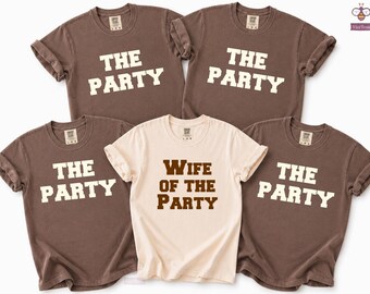 Comfort Colors® Bachelorette Party Shirts, Personalizable Custom Funny Bach, Wife of the Party, Bridesmaid gifts, Bachelorette Party favors
