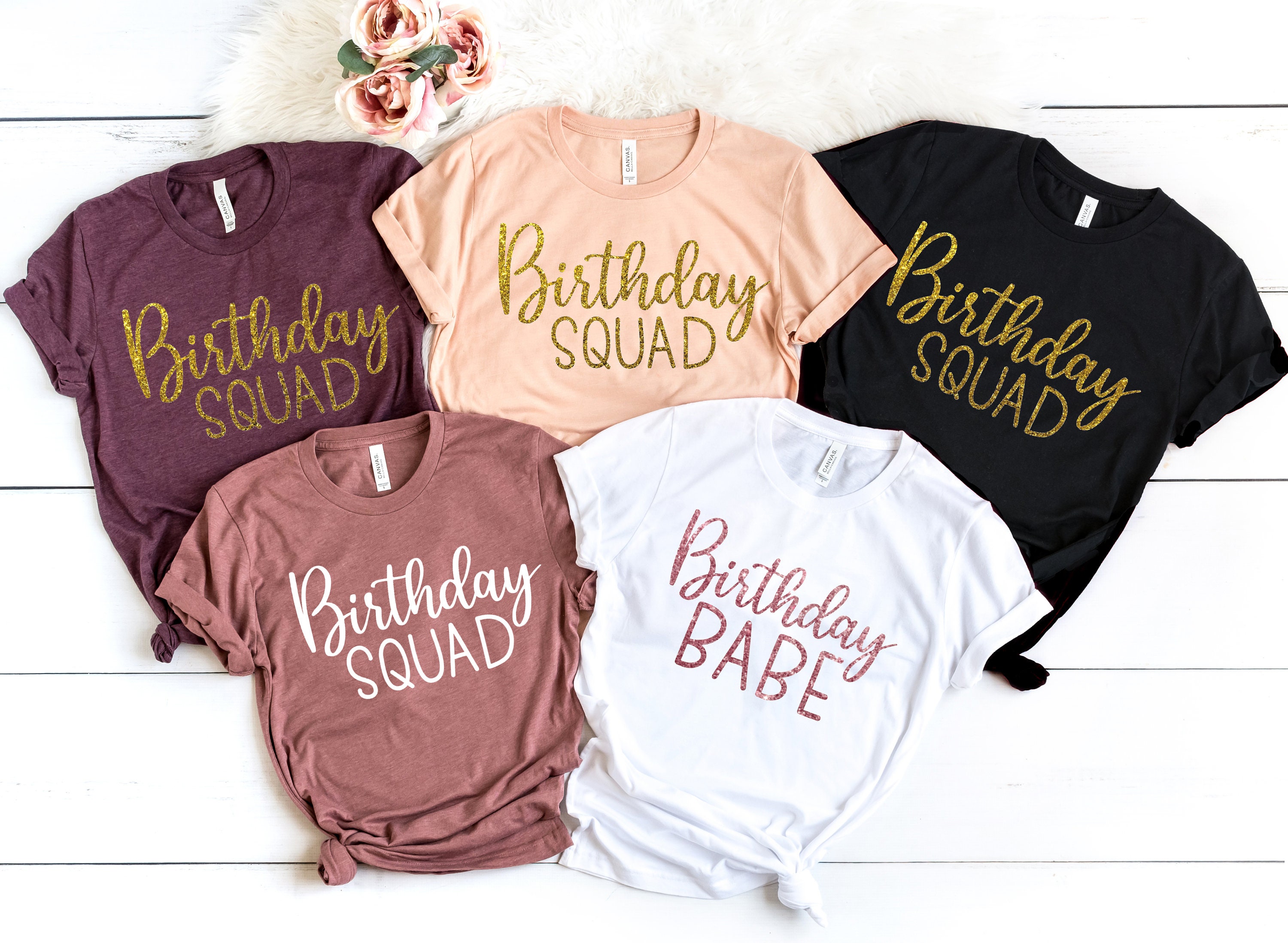 Birthday Group Shirts Birthday Crew Shirts Birthday Squad Etsy