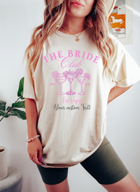 The Bride Club and The Bach Club Shirts, Trendy Comfort Colors Bachelorette Shirts, Custom Bridesmaid Gifts, Personalized Bachelorette Party