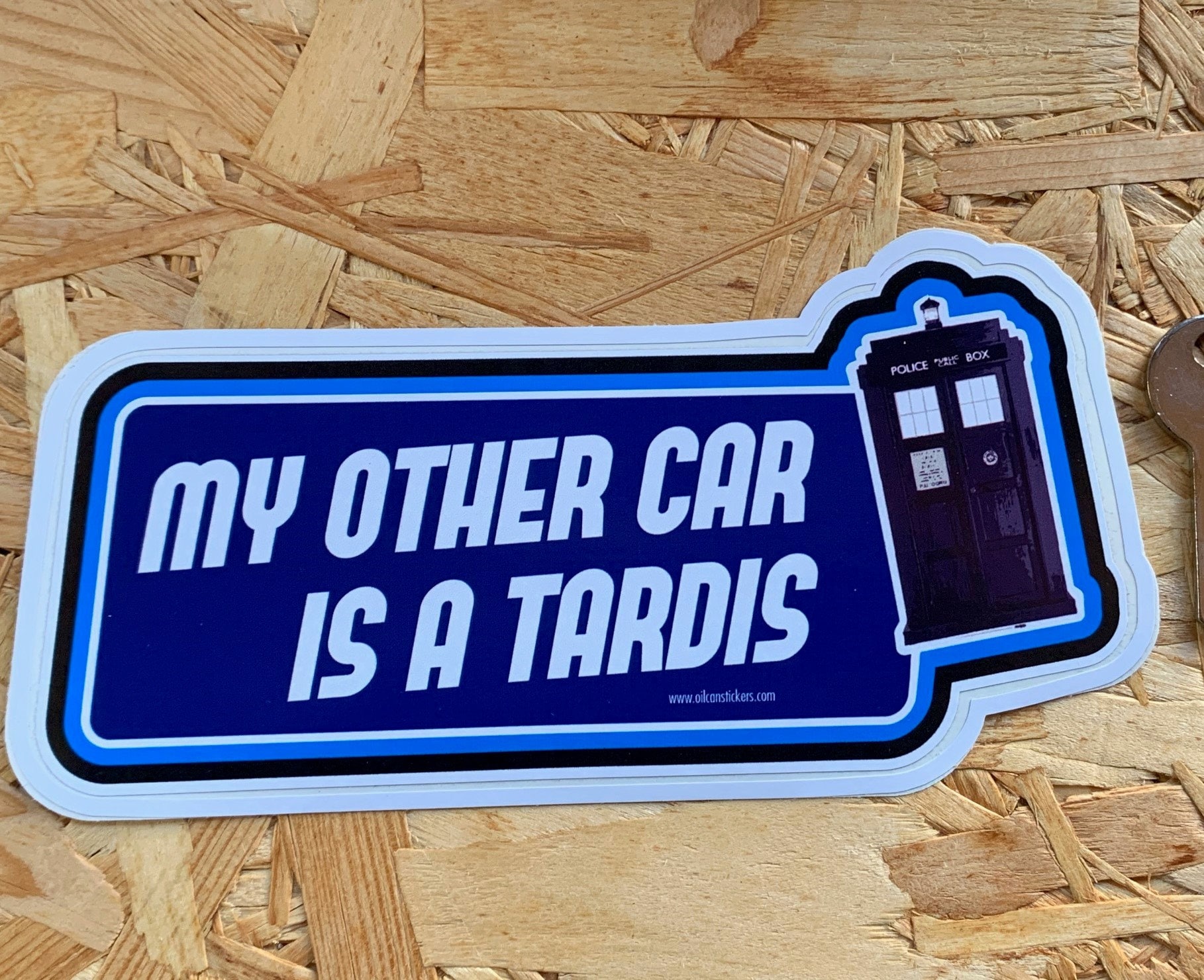 "My Other Ride Is A Tardis" License Plate Frame - Doctor Who Fan Gift, New