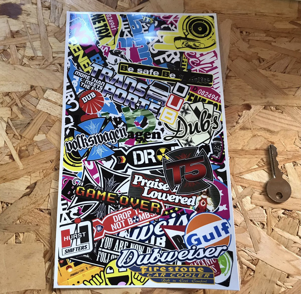 Colour Sticker Bomb T5 Fuel Flap Sticker Volkswagen Camper Van - Etsy