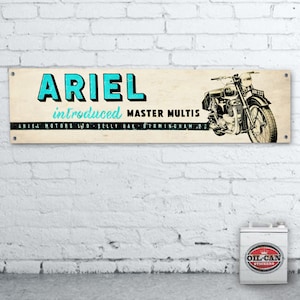 Ariel Motorcycles Banner – heavy duty for workshop, garage
