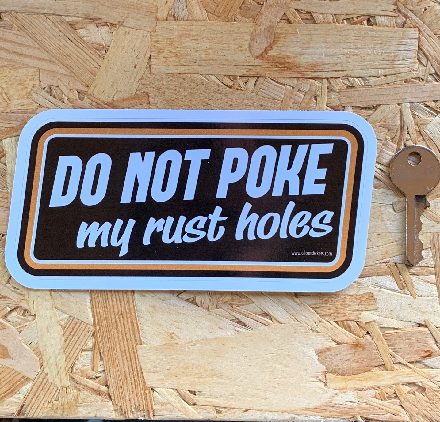 Do Not Poke My Rust Holes Novelty Classic Rat Look VW Sticker Decal Bus ...