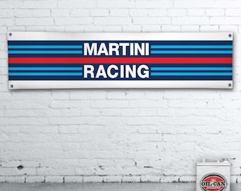 garage Martini Racing Banner heavy duty for workshop mancave