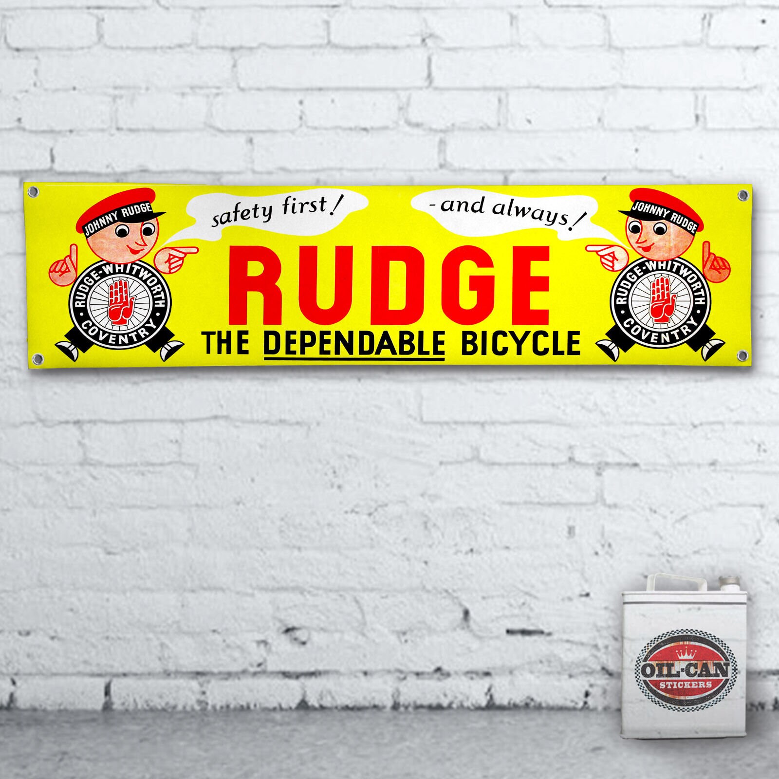 RUDGE BICYCLES Banner - robuste pour atelier, garage,
