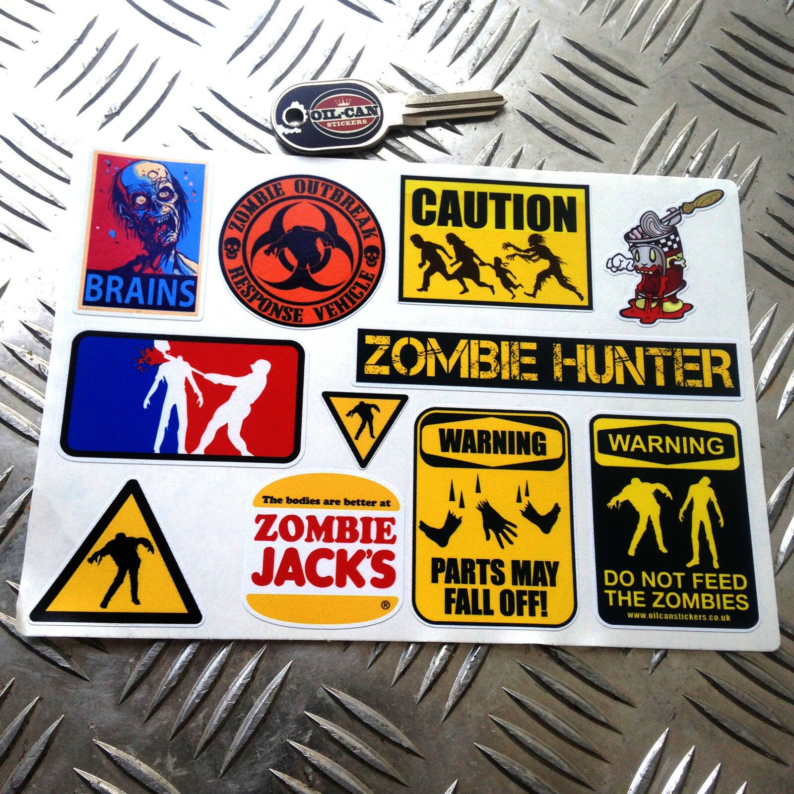 Zombie Sticker Set 11x Stickers Horror Van Car Motorhome Etsy UK