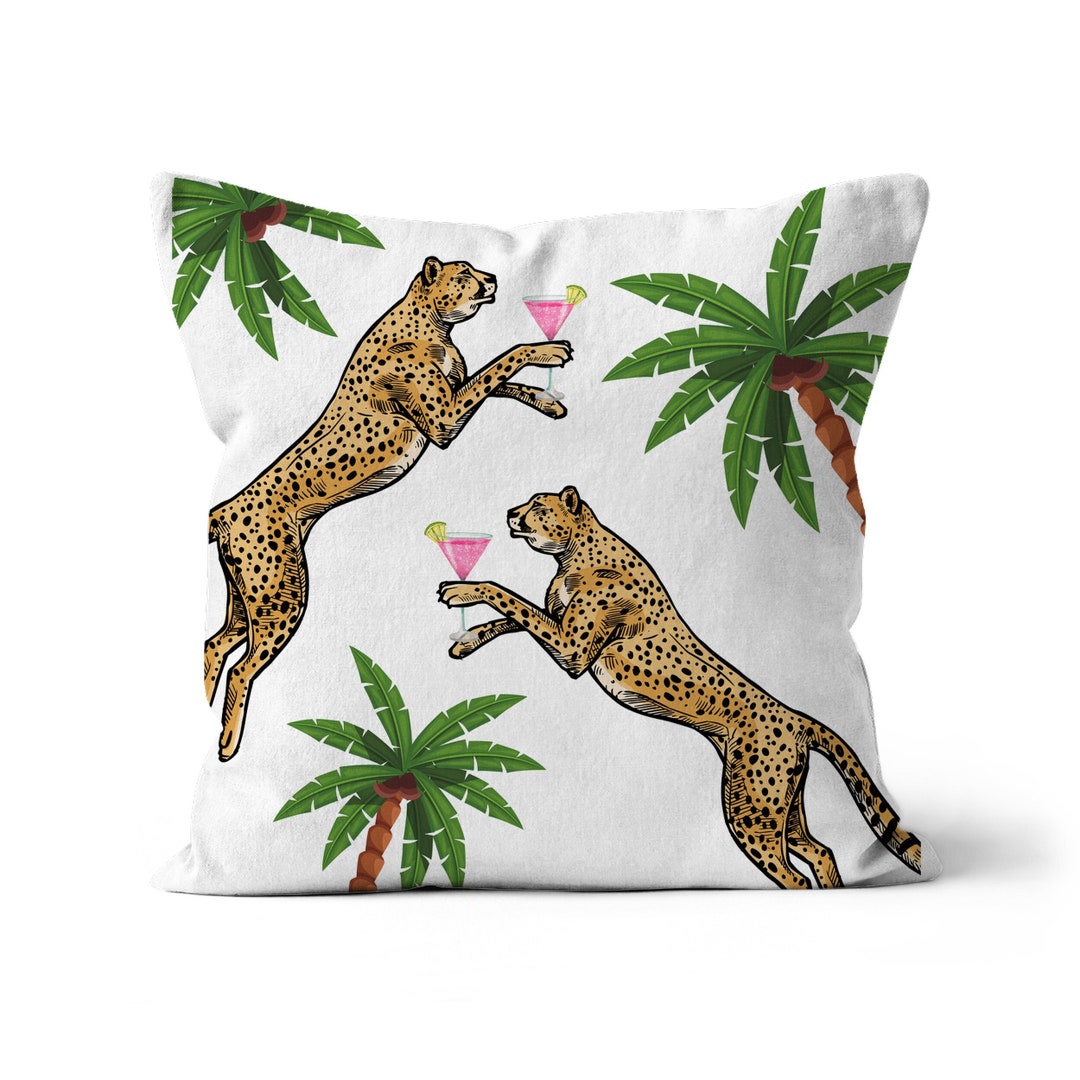 Cheetah Pillow, Animal Print Pillows, Leopard Cushion, Cheetah Decor ...