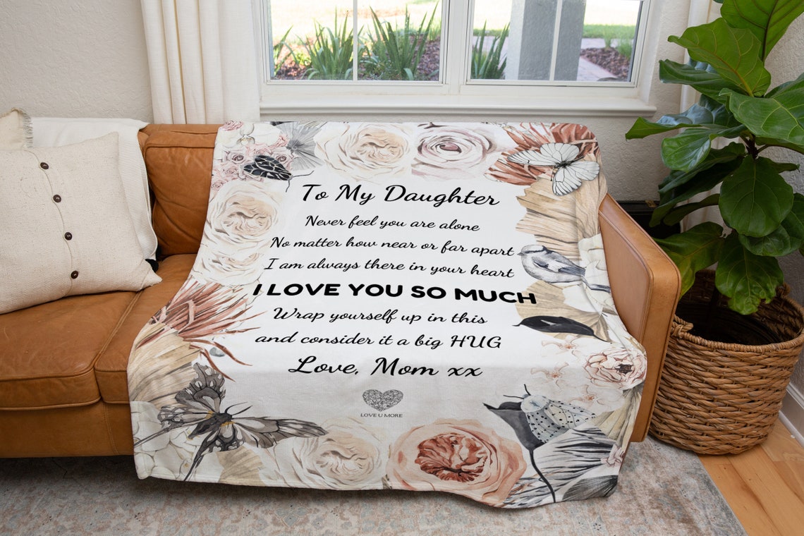 Daughter blanket To My Daughter blanket mother daughter Etsy