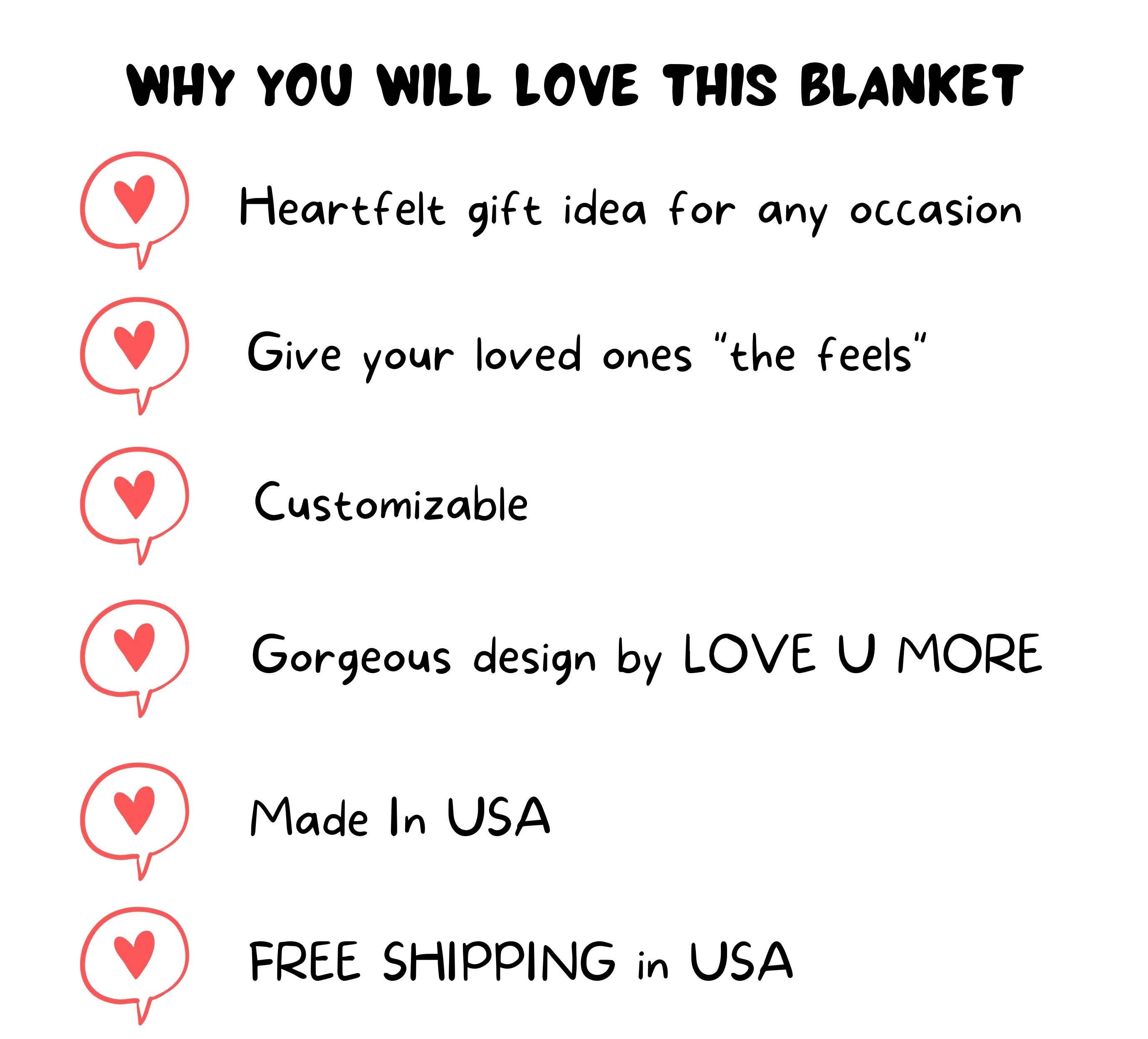 Blanket for wife love letter blanket personalized gift for Etsy