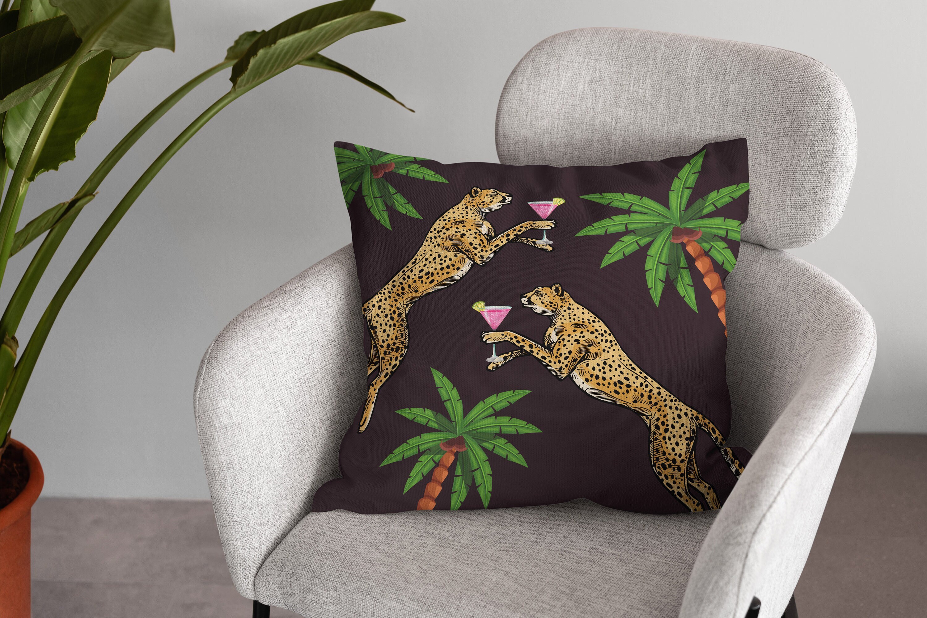 Cheetah Pillow, Animal Print Pillows, Leopard Cushion, Cheetah Decor ...