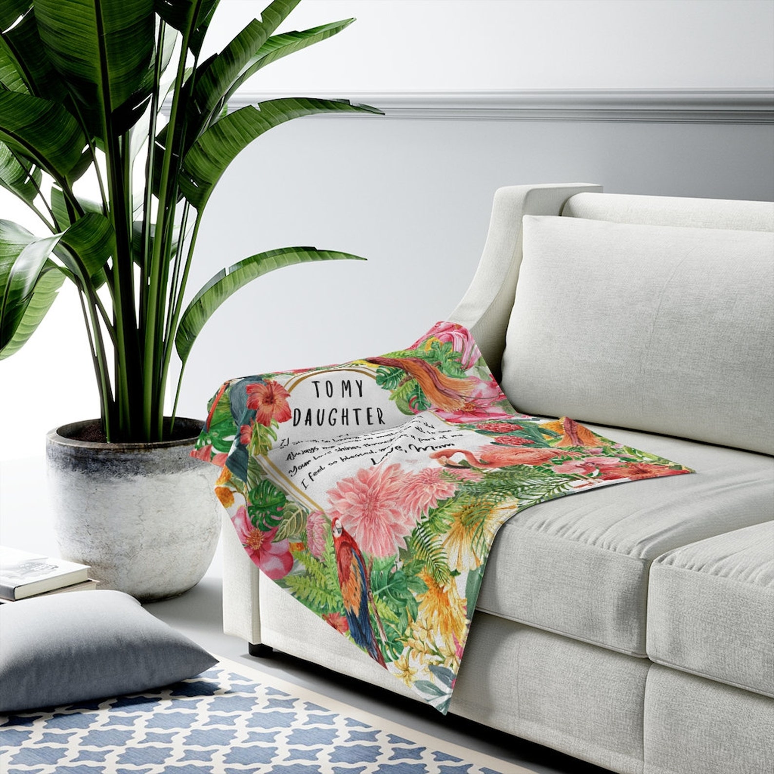 Daughter Blanket to My Daughter Blanket Mother Daughter Etsy