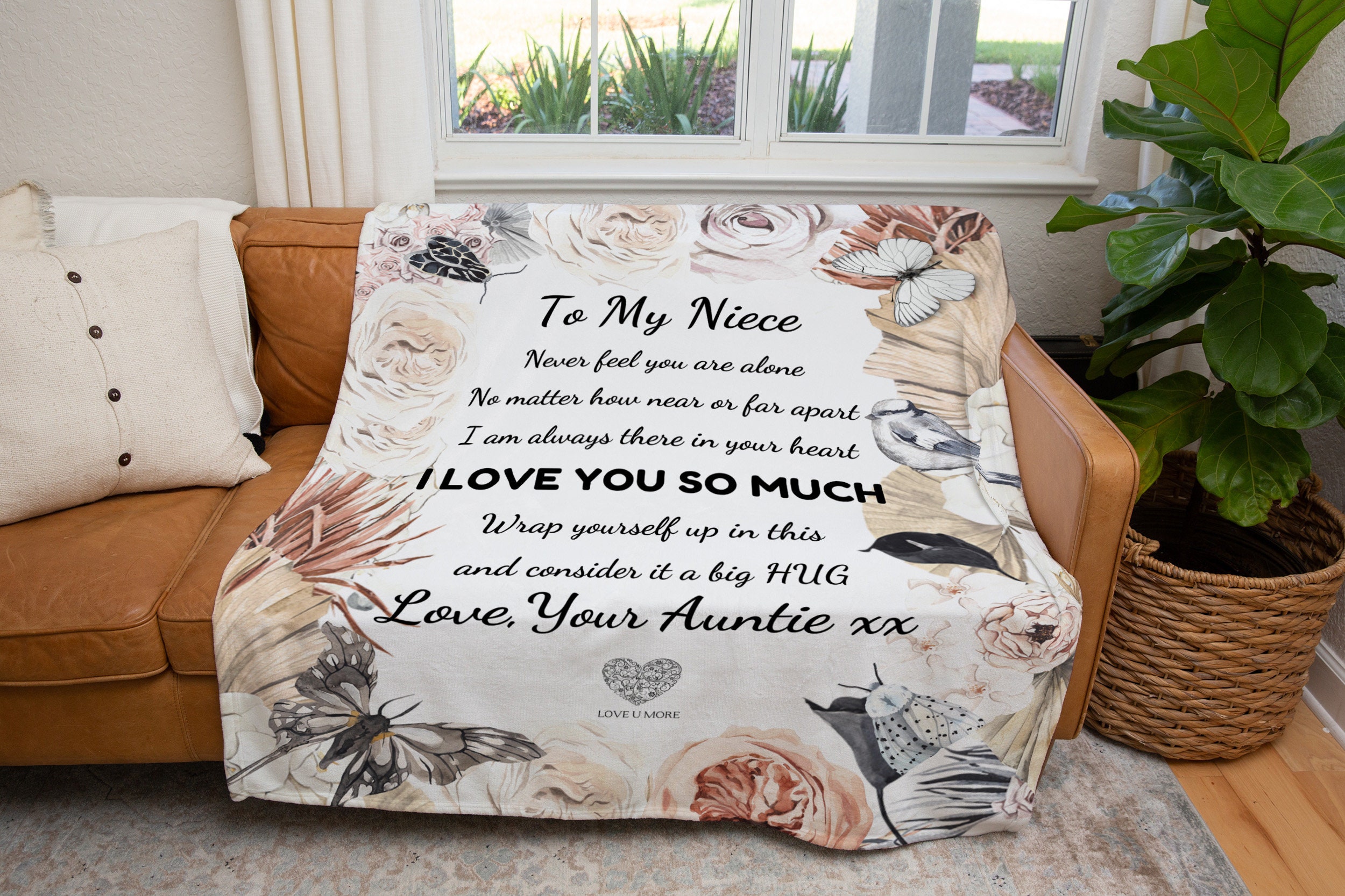 Personalize to My Niece Blanket Gift for Niecepersonalize Etsy