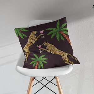 Cheetah Pillow, Animal Print Pillows, Leopard Cushion, Cheetah Decor ...