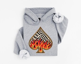 Flaming Spade Hoodie