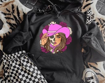 Floral Cowgirl Hoodie