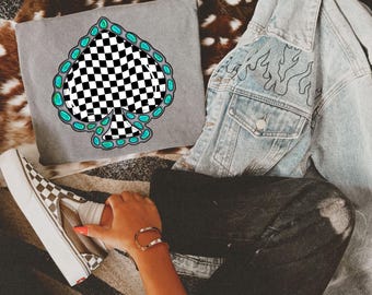 Black & White Spade Graphic Tee