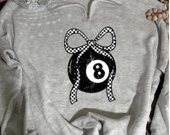 Checkered 8Ball Quarter Zip