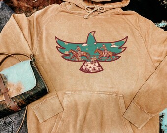 Western Wings Country Mineral Washed Hoodie